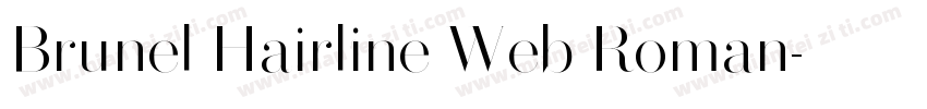 Brunel Hairline Web Roman字体转换